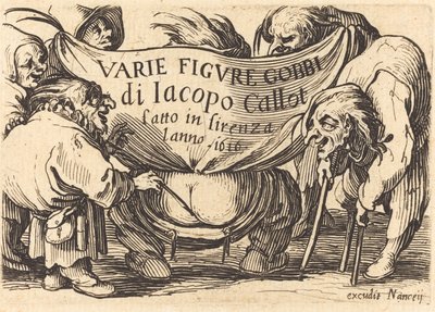 Frontispice voor "Varie Figure Gobbi" door Jacques Callot