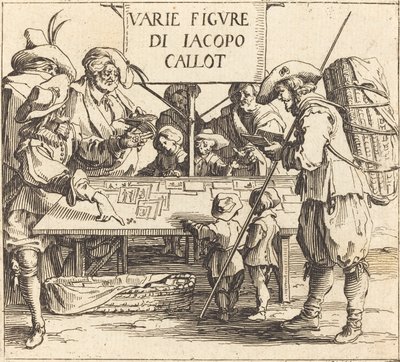 Frontispice voor Varie Figure, ca. 1621 door Jacques Callot