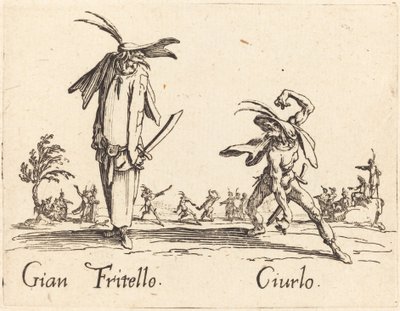 Gian Fritello en Ciurlo door Jacques Callot