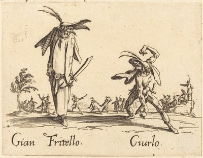 Gian Fritello en Ciurlo door Jacques Callot