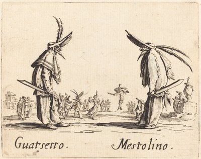 Guatsetto en Mestolino, c. 1622 door Jacques Callot