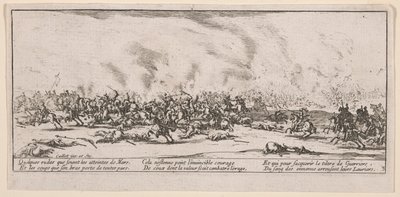 La Bataille (De Slag), illustratie uit Les Grandes misères de la guerre door Jacques Callot