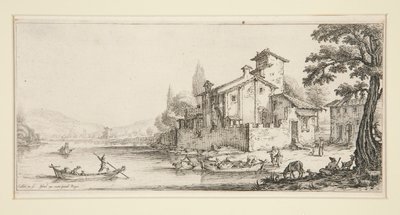 De wandeling op de door Jacques Callot