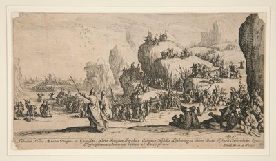 De doortocht door de Rode Zee door Jacques Callot