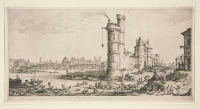 De Pont Neuf door Jacques Callot