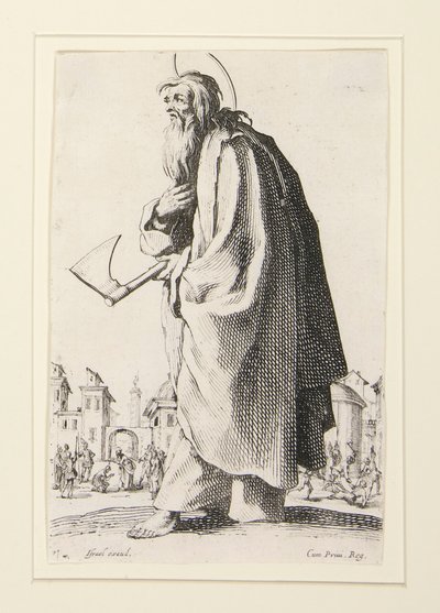 Les Grands Apotres Debout, Representant le Sauveur, la Bienheureuse et les Saints Apotres Marie door Jacques Callot