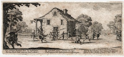 De ellende en tegenspoed van de oorlog ... (gravure) door Jacques Callot