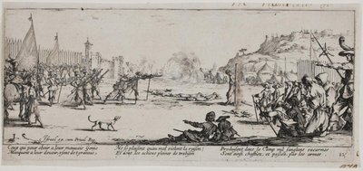 De ellende en de rampen van de oorlog (blad 12) door Jacques Callot