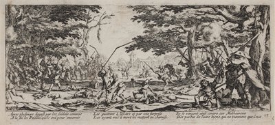 De ellende en de rampen van de oorlog (blad 17) door Jacques Callot