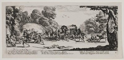 Les Misères et les Malheurs de la Guerre (blad 8) door Jacques Callot