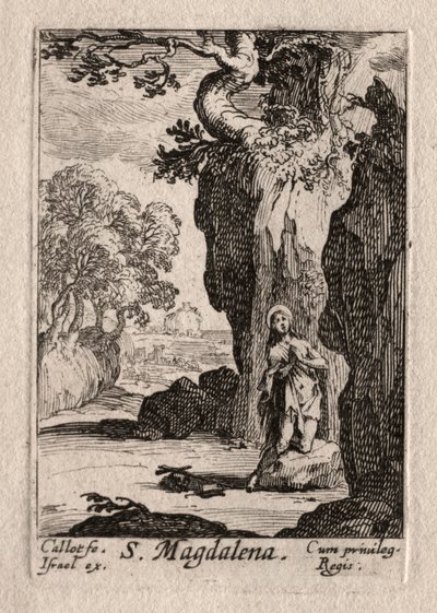 Les Penitents: St. Madeleine berouwvol door Jacques Callot