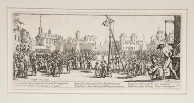 Les grandes miseres de la guerre: No. 10 - L door Jacques Callot