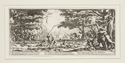 Les grandes miseres de la guerre: No. 17 - La revanche des paysans door Jacques Callot
