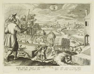 Maanden. 8, augustus door Jacques Callot