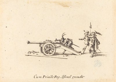 Het laden van het kanon door Jacques Callot