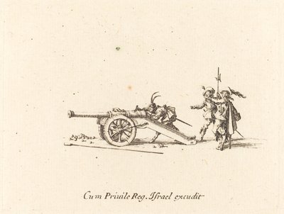 Het laden van het kanon door Jacques Callot