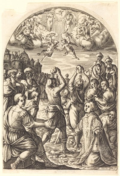 Martelaarschap van Sint Stefanus door Jacques Callot