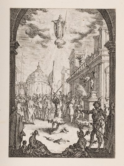 Martelaarschap van St. Jacques, nr.3 uit Het Martelaarschap van de Apostelen door Jacques Callot