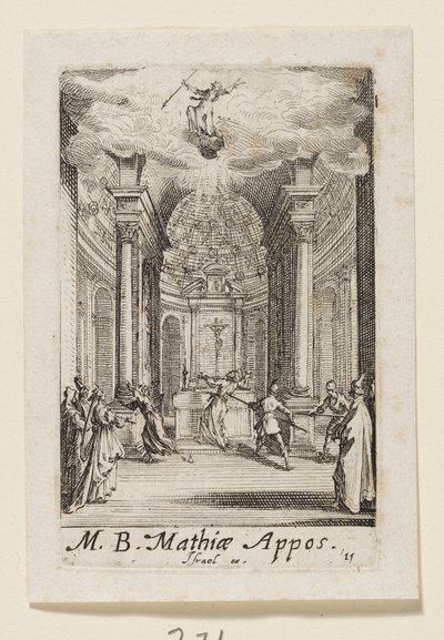 Matteüs de apostel (Mathiae Appos.) door Jacques Callot