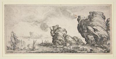 Zeeslag door Jacques Callot
