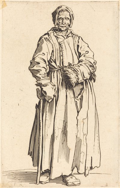 Eenogige Vrouw, c. 1622 door Jacques Callot