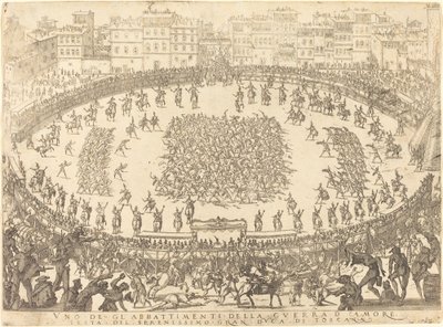 Een van de Infanteriegevechten, 1616 door Jacques Callot