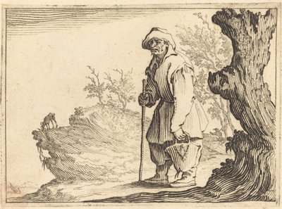 Boer met Zak, ca. 1617 door Jacques Callot