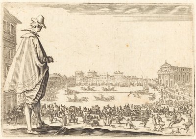 Piazza Santa Maria Novella, Florence, ca. 1622 door Jacques Callot