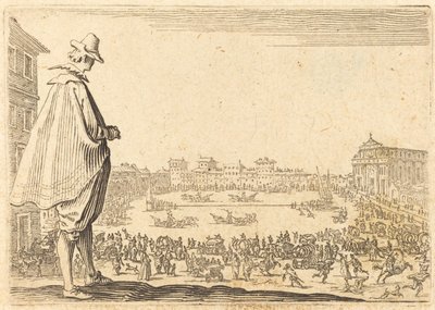 Piazza Santa Maria Novella, Florence, ca. 1622 door Jacques Callot
