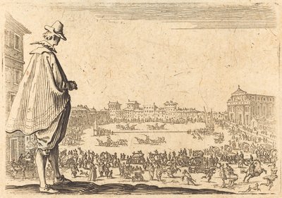 Piazza Santa Maria Novella, Florence, ca. 1622 door Jacques Callot