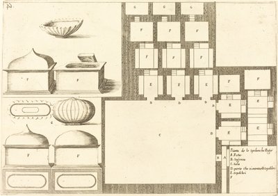 Plan van de Spelunche Regee door Jacques Callot