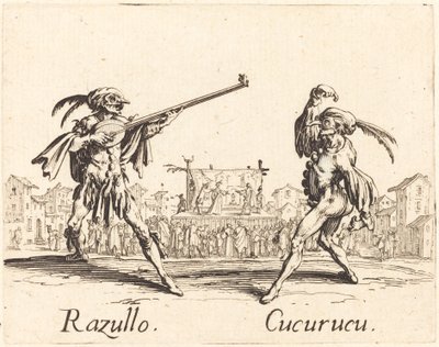 Razullo en Cucurucu door Jacques Callot
