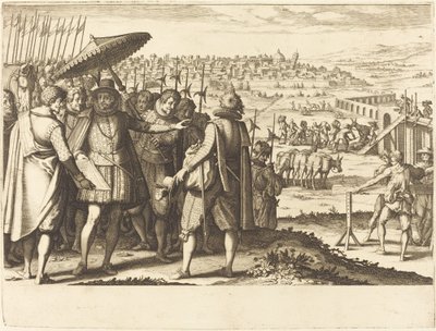 Restauratie van het aquaduct in Pisa, c. 1614 door Jacques Callot