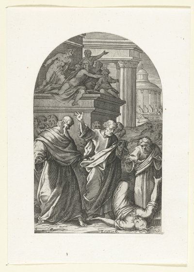 Saffira met de dood gestraft door Jacques Callot