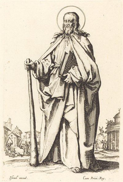 Sint Jacobus de Mindere door Jacques Callot