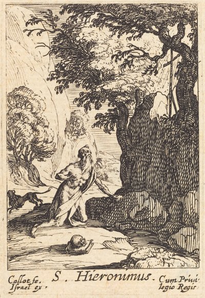 Sint Hiëronymus door Jacques Callot