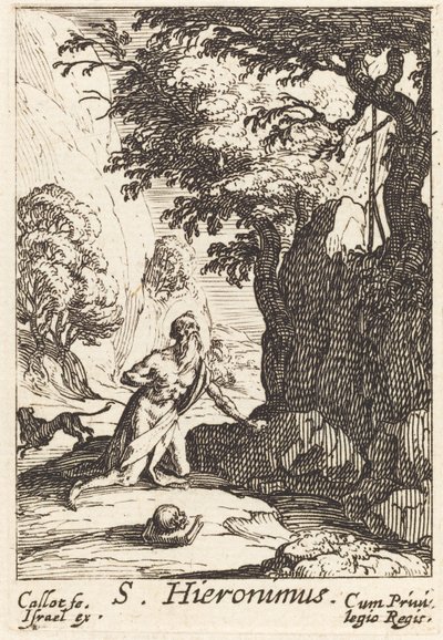 Sint Hiëronymus door Jacques Callot