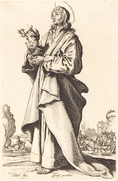 Sint Jan de Evangelist door Jacques Callot