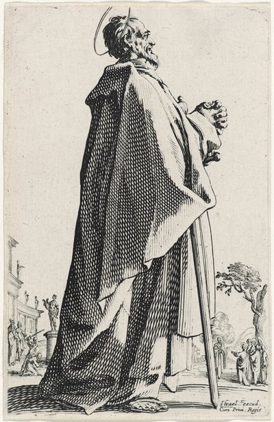 Sint Matteüs uit Les Grands Apôtres, 1631 door Jacques Callot