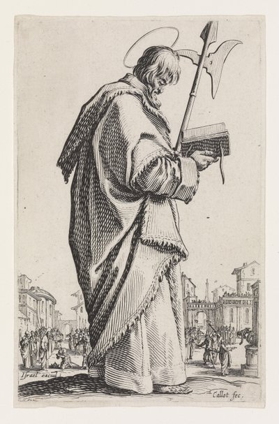 Sint Matthias uit Les Grands Apôtres, 1631 door Jacques Callot