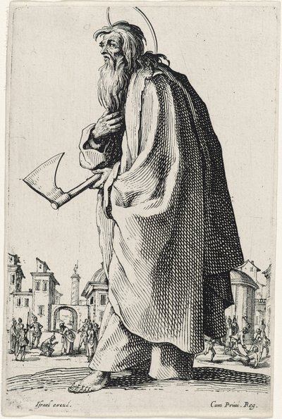 Sint Thaddeus of Sint Judas uit Les Grands Apôtres, 1631 door Jacques Callot