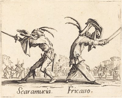 Scaramucia en Fricasso door Jacques Callot