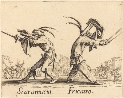Scaramucia en Fricasso door Jacques Callot