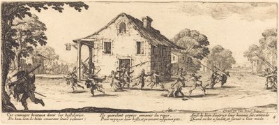 Scène van Plundering door Jacques Callot