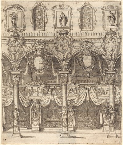 Zijbeuk van San Lorenzo, Florence door Jacques Callot