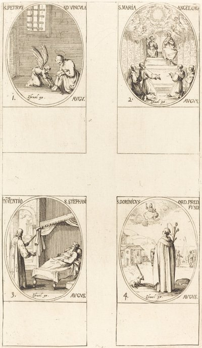 St. Petrus, apostel; St. Maria van de Engelen; Ontdekking van het lichaam van St. Stefanus; St. Dom door Jacques Callot