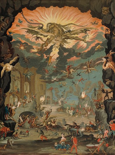 Verleiding van St. Antonius, door Jacques Callot door Jacques Callot