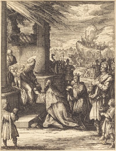 De aanbidding der wijzen door Jacques Callot