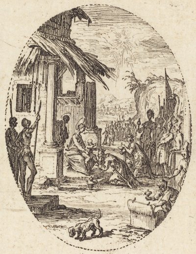 De Aanbidding van de Wijzen door Jacques Callot