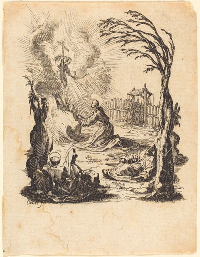 De Agonie in de Tuin, ca. 1624-1625 door Jacques Callot